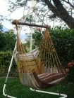 Hanging chair set Lazy + Cayo mocca by MacaMex MA-91001 color braun