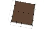 Tarp 4 x 4 coyote brown by DD Hammocks MA-21314 color braun