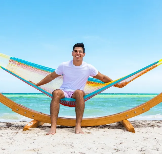 Single Hängematte Mexicana grande multicolor by MacaMex MA-00010 color bunt