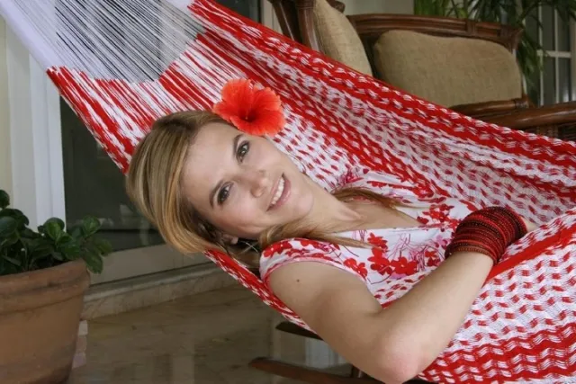 Double Amaryllis Plus hammock by MacaMex MA-00222 color bunt