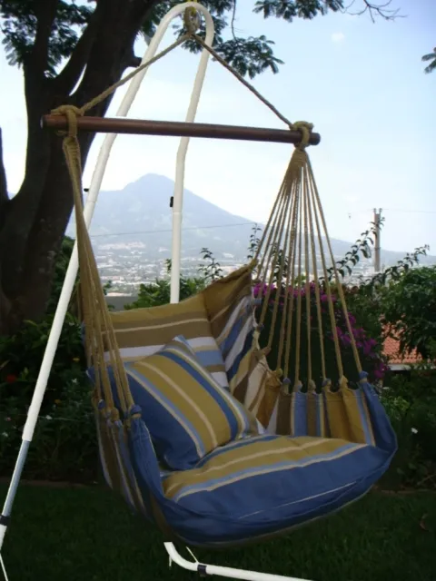 Hanging chair set Lazy + Cayo Dorada by MacaMex MA-91004 color blau