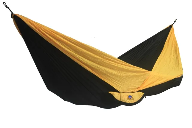 Travel hammock King size Black Yellow by TicketToTheMoon TM-THK-0737-OLD color schwarz