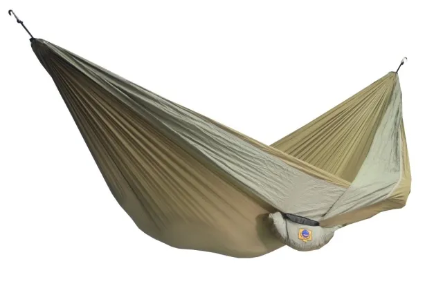 Ticket to the Moon travel hammock king size coyote brown-khaki by TicketToTheMoon TM-THK-0822-OLD color braun