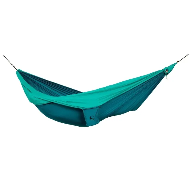 Double travel hammock emerald green by TicketToTheMoon TM-THD-3611-OLD color grün