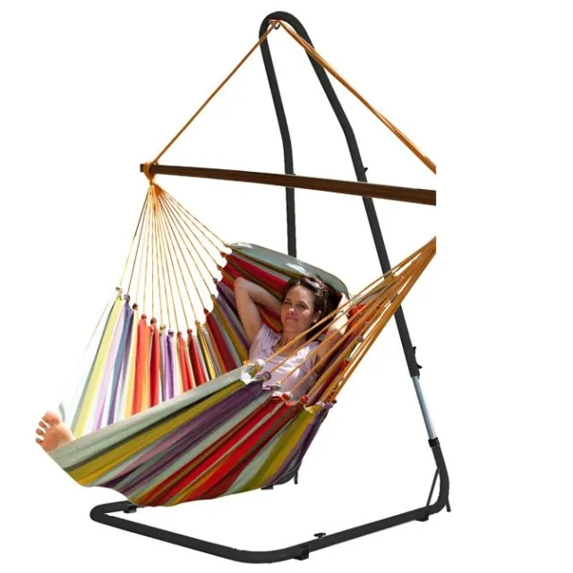 Swing Chair Set Lazy + Cayo Gigante Costa Rica by MacaMex MA-91222 color bunt