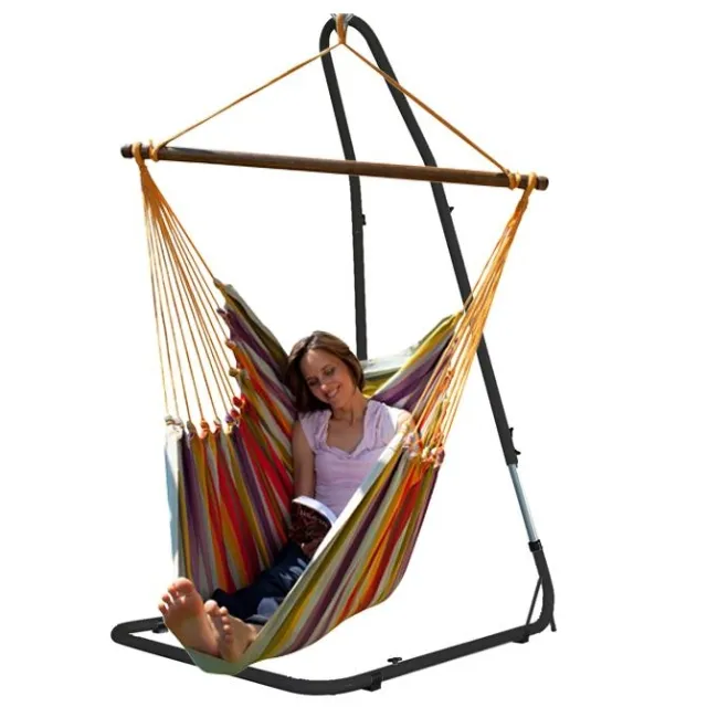 Hanging Chair Set Lazy + Cayo Grande Costa Rica by MacaMex MA-91212 color bunt