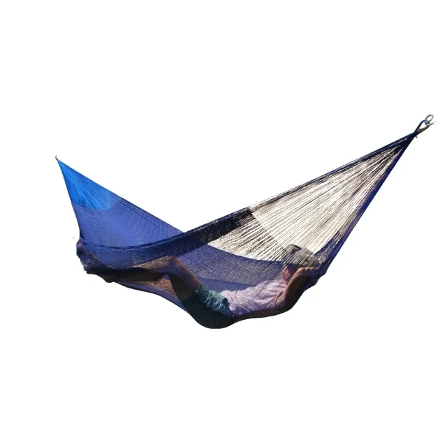 Mexican net hammock Double PLUS darkblue by MacaMex MA-00322 color blau