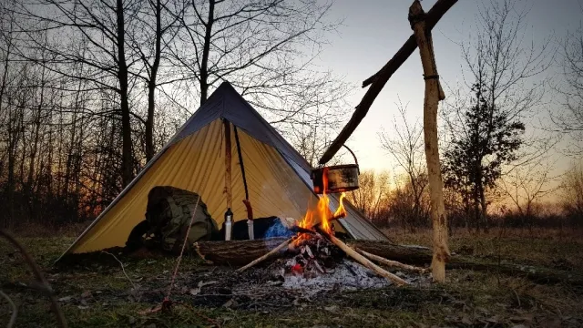 Ultralight tarp 3 x 3 green by Bushmen BU-1ULTARP3X3DO color grün