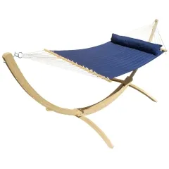 Siesta Grande California Hot Chocolate Hammock Set by MacaMex MA-90632 color blau