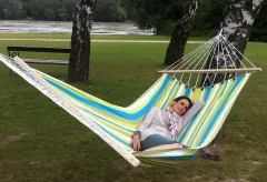 Caribe Grande Beach MacaTex - weatherproof double bar hammock by MacaMex MA-05208 color grün