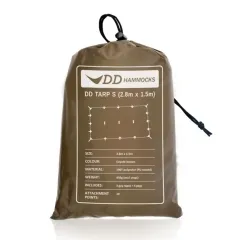 DD Tarp S Tent Roof Coyote Brown 2.8 x 1.5 m by DD Hammocks MA-21313 color braun