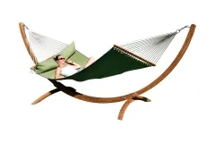 Siesta Grande California Hot Chocolate Hammock Set by MacaMex MA-90623 color grün
