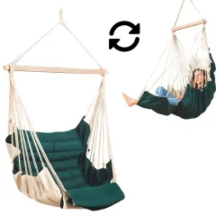 SoftChair Emerald FSC&trade; padded swinger green weatherproof by MacaMex MA-11503 color grün