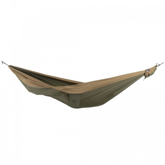 Kingsize travel hammock armygreen-brown by Ticket to the moon TM-THK-2408 color grün