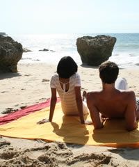 Ticket to Moon Beach blanket yellow-red by Ticket to the moon TM-TT-3734 color gelb