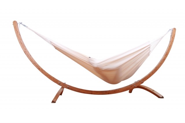 Hängemattenständer Siesta Grande mit Hängematte Brasil Natur by MacaMex MA-90030 color natur / beige