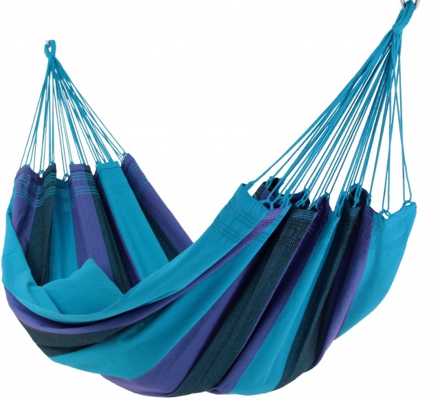 Brasil Comfort Premium Caribe - double hammock blue by MacaMex MA-01082 color blau