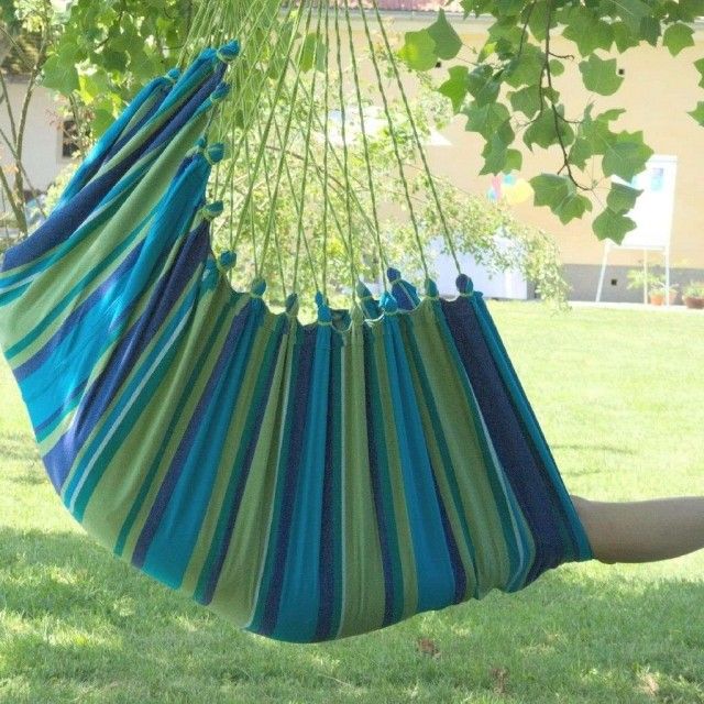 Cayo Grande Dorada hanging chair blue-green by MacaMex MA-11104 color blau