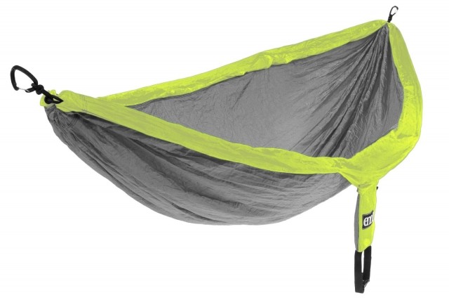 double nest orange grey camping hammock by ENO EN-DH076 color Grau / Silber