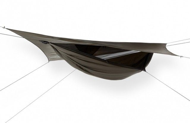 Explorer  Asym ZIP - outdoor hammock with side entry by Hennessy Hammocks MA-02069 color braun