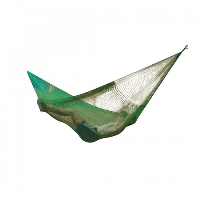 Mexican net hammock Double PLUS lightgreen by MacaMex MA-00323 color grün