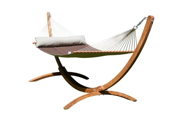 Siesta Grande California Hot Chocolate Hammock Set by MacaMex MA-90613 color grün