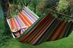 Caribe Grande Rica Costa - Double Bar Hammock Cotton by MacaMex MA-02102 color bunt