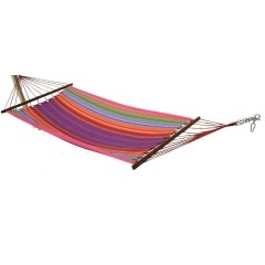 Caribe Grande Colorido - Double Bar Hammock by MacaMex MA-02106 color bunt