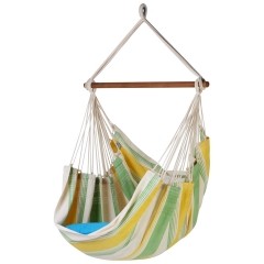 Relaxa Fresco Hammock chair cotton yellow green by MacaMex MA-11402 color gelb