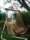 Hanging chair set Lazy + Cayo mocca by MacaMex MA-91001 color braun