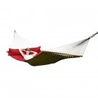California Hot Chocolate quilted double spreader bar hammock weatherproof by MacaMex MA-25400 color rot