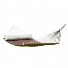 California Verde double spreader bar hammock quilted green by MacaMex MA-25401 color braun