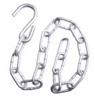 Iron chain with hook by MacaMex MA-21263 color silber