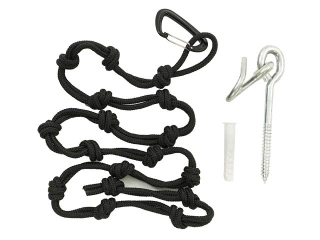 Montagematerial für Hängesessel Seil, Haken und Dübel Montagematerial für Hängesessel Seil, Haken und Dübel